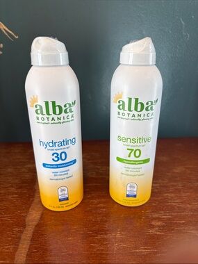 Alba Botanica Hydrating SPF 30 & Sensitive SPF 70 Sunscreen Sprays